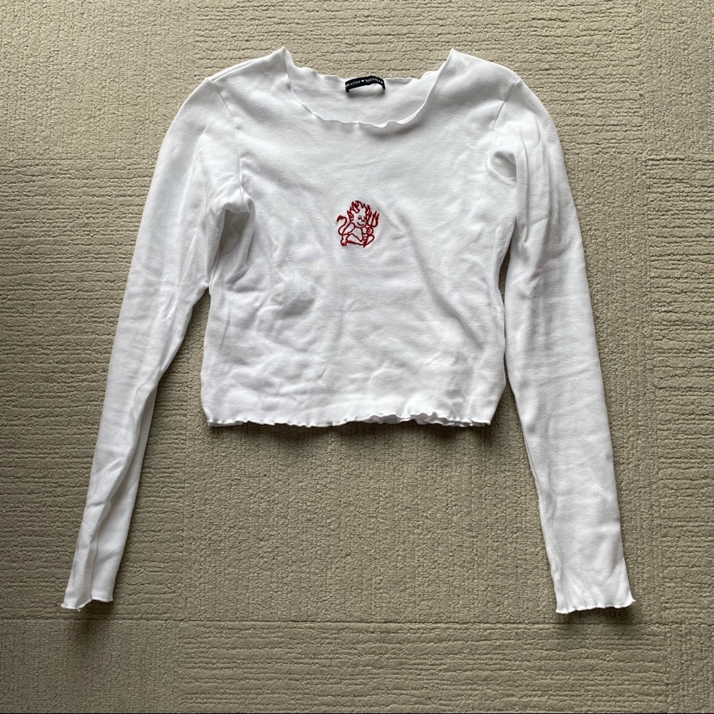 Brandy Melville Embroidered Longsleeve
